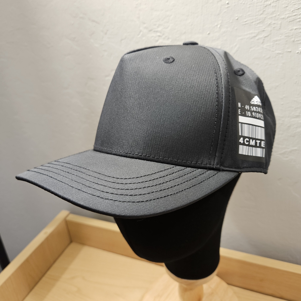 Adidas Performance Snapback Hat | Black Minimal Cap | One Size